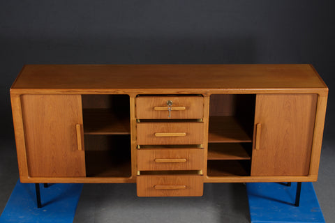Silkeborg Furniture,  Teak Sideboard with tambour doors.