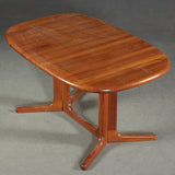 Solid teak dining table, Danish furniture manufacturer