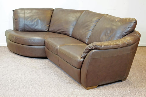 LEATHER SOFA, 4-seater, Made in Sweden