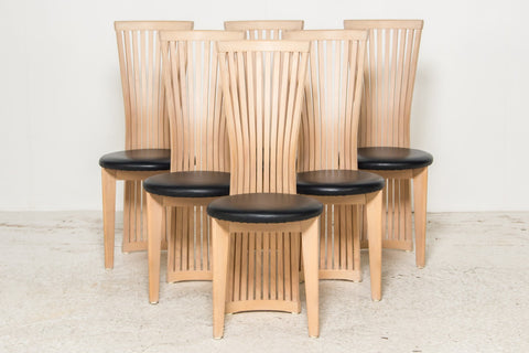 Vejle furniture factory.  Beech dining table chairs