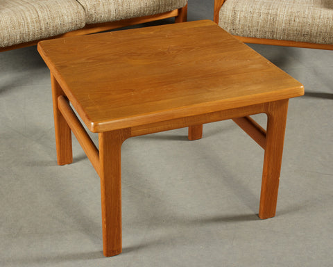 Solid teak end table by Niels Bach