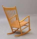 Hans J. Wegner Solid Oak Rocking Chair