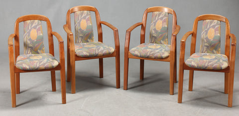 Dyrlund Cherry Dining Arm Chairs.