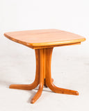 Solid Teak Danish Dining Table with one leaf