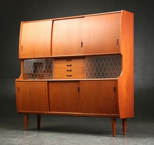 High Teak Sideboard by Poul M Jessen