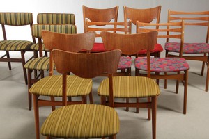 Assortment of Teak Dining Chairs