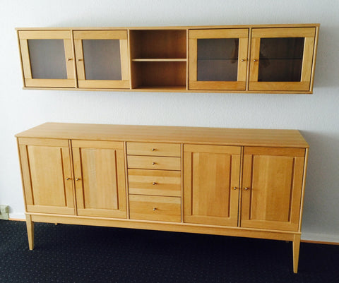 Oak Sideboard and Wall Cabinet