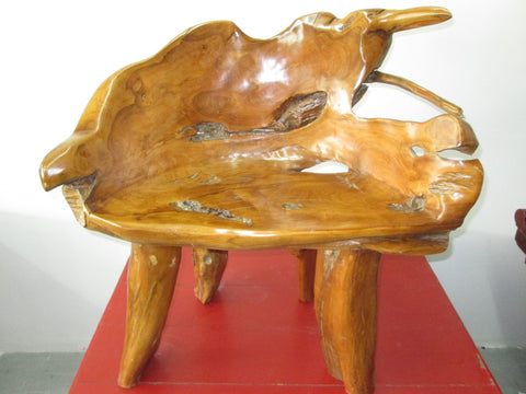 Outdoor Teak Live Edge Chair