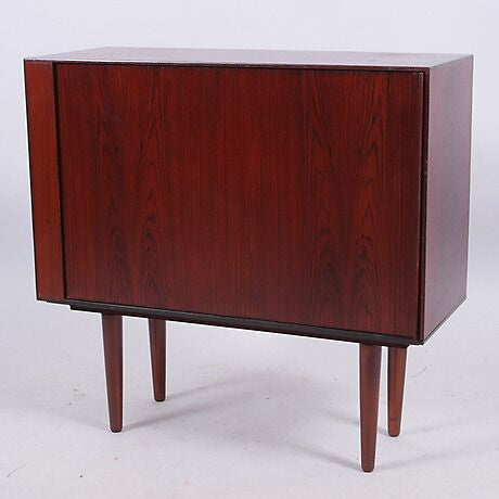 Roll-Front Rosewood Cabinet - Mostly Danish Furniture Ottawa