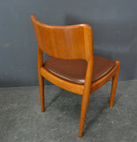Solid teak, beautifully sculptured Chairs by Glostrup*