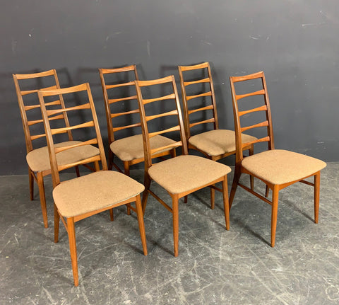 NIELS KOEFOED. 2 TEAK DINING CHAIRS, Model "LIZ"