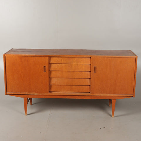 SIDEBOARD, teak mid-20th century. marked Karlit.