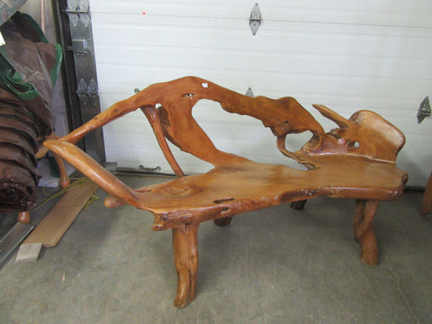 Teak Root Bench