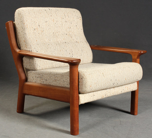 Armchair and a 3-seater sofa, teak, Danish design