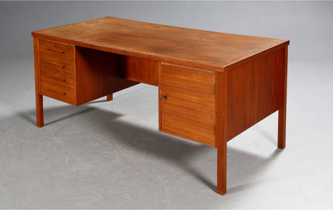 Solid Teak Desk, Made in Denmark, 60's
