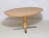 Beautiful Beech Dining table, Danish furniture manufacturer,