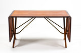 H.J. Wegner. 'Sable table'. Dining table, model AT-304, teak/oak