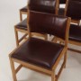 Set of six oak dining chairs Børge Mogensen for Fredericia Chair Factory.  model 'BM 72'