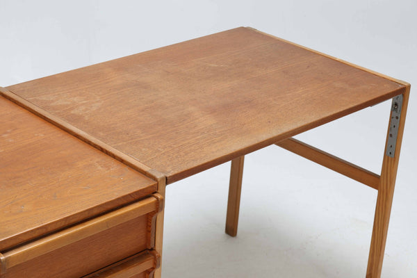 Pine and teak desk, Sune Fromell for KF-Möbel: 1960s-70s