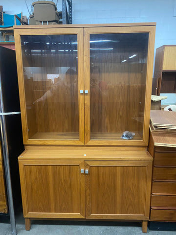 Teak wall unit