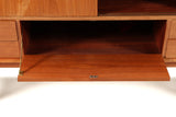 Teak Sideboard with bar interior Vemb Furniture Factory.