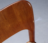 Solid Teak Sculptural chairs by Niels Kofoed, Denmark. Model "Ole"