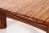 Solid rosewood Dining table/conference table with four additional plates. Korup chair factory.