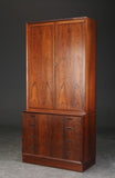 Beautiful, rare Rosewood Sideboard with upper cabinet,  1960s