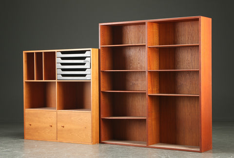 CHERRY WOOD OFFICE CABINET BY OLE WANSCHER