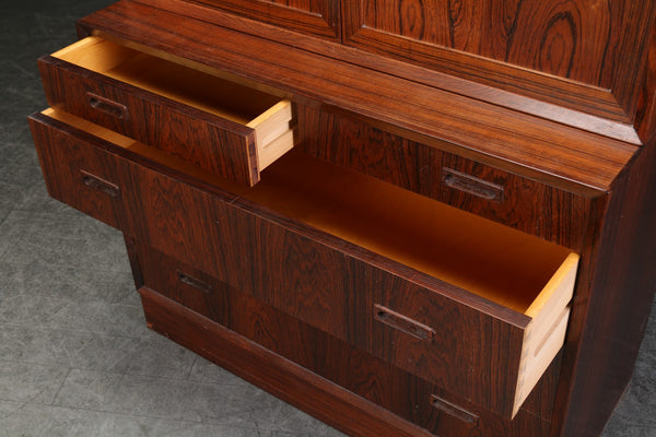 Beautiful, rare Rosewood Sideboard with upper cabinet,  1960s