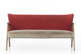 Freestanding beech sofa, mid-20th century