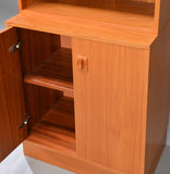 TEAK BOOKSHELF/ CUPBOARD