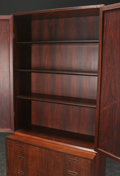 Beautiful, rare Rosewood Sideboard with upper cabinet,  1960s