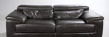 Natuzzi. Large two-person sofa, brown leather