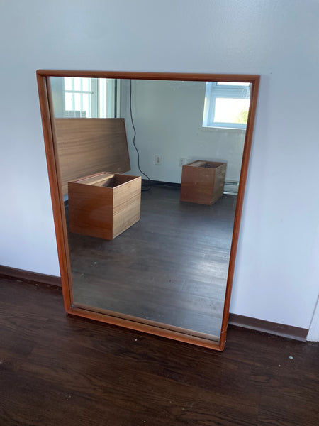 Large Solid teak mirror