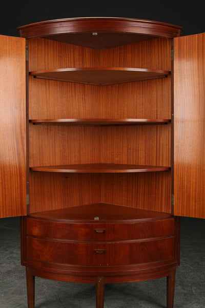 Teak corner cabinet, Danish furniture manufacturer, 1950s