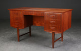 Teak desk, 1960s Danish furniture manufacturer.