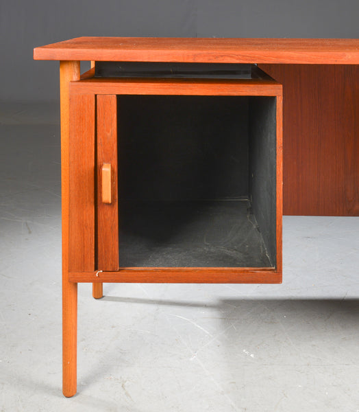 Teak desk, Danish furniture manufacturer.