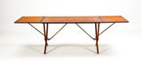 H.J. Wegner. 'Sable table'. Dining table, model AT-304, teak/oak