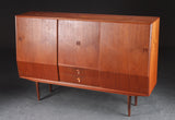 Teak Highboard. Made in Denmark, 60's