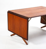 H.J. Wegner. 'Sable table'. Dining table, model AT-304, teak/oak