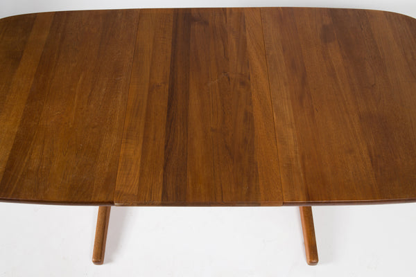 Solid Teak Dining table with 1 leaf