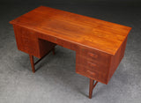 Teak desk, 1960s Danish furniture manufacturer.