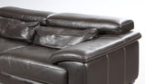 Natuzzi. Large two-person sofa, brown leather