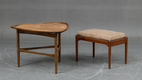 Coffee table and stool, Danish furniture manufacturer
