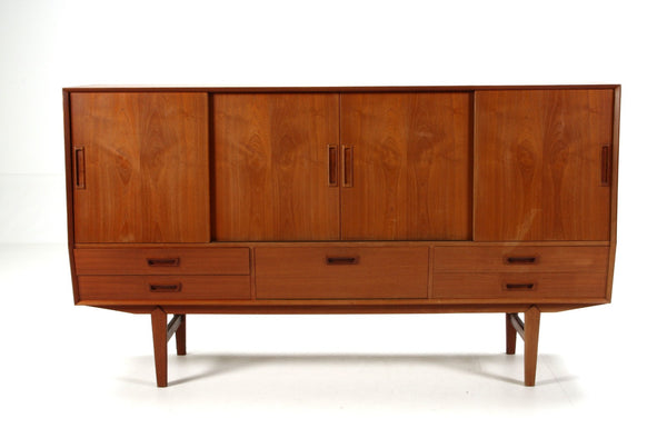 Teak Sideboard with bar interior Vemb Furniture Factory.