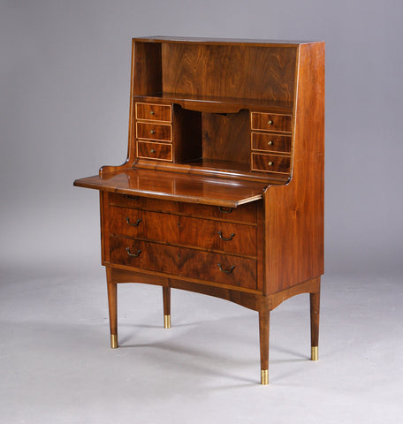 Chatol/desk of walnut wood. Danish furniture manufacturer 1950s.