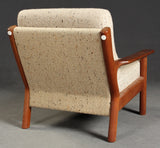 Armchair and a 3-seater sofa, teak, Danish design