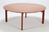 Large mahogany dining table. 'Embassy' dining table, round mahogany table