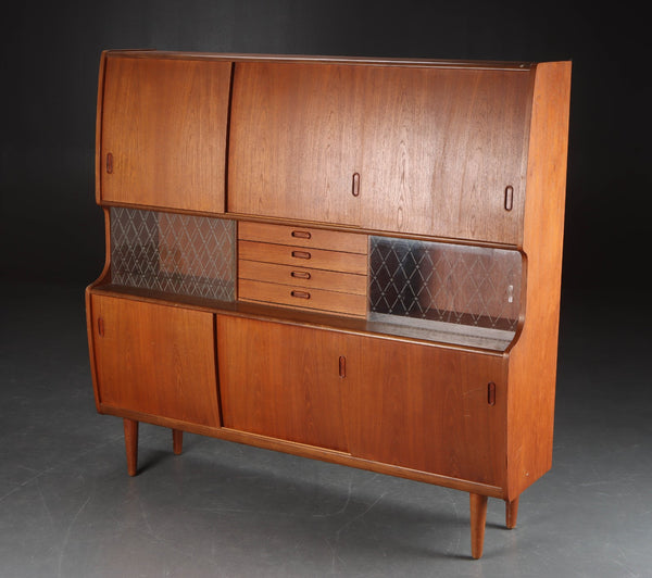 Danish Teak Highboard, 1960's by Poul M Jessen